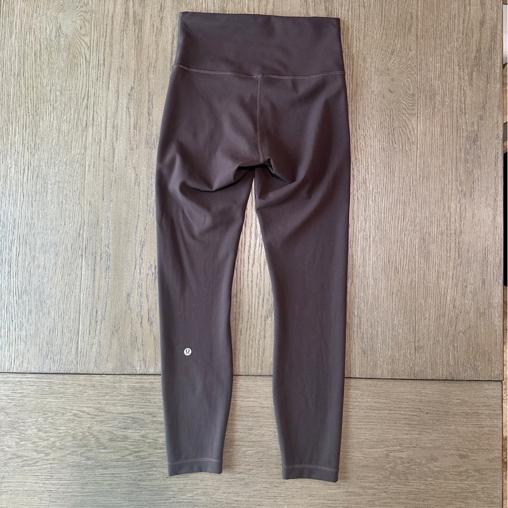 Lululemon Wunder Train High-Rise Tight 25” Size 6 Brown - Picture 7 of 9
